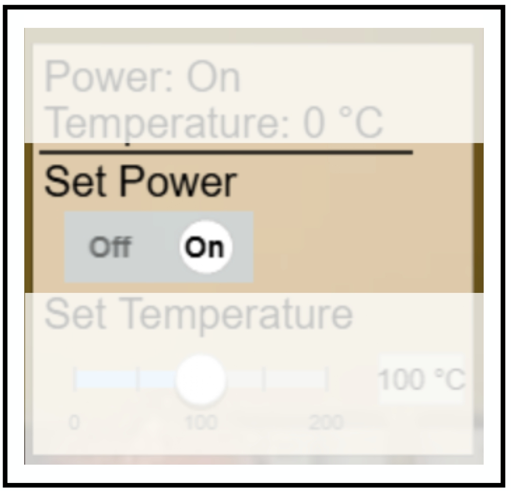 Rendered GUI representation of a Boolean Action in the simulation interface