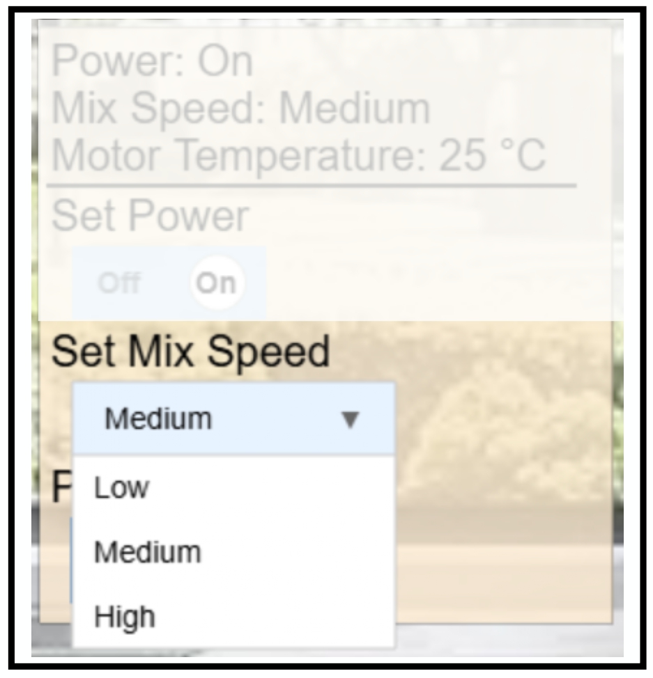 Rendered GUI representation of a Generic Action in the simulation interface